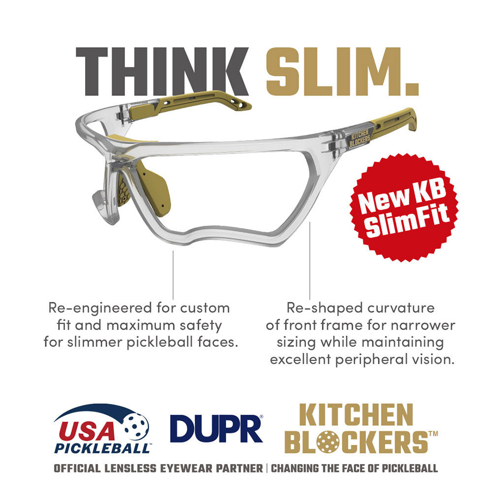 Pickleball Kitchen Blockers Pickleball Protective Eyewear Black