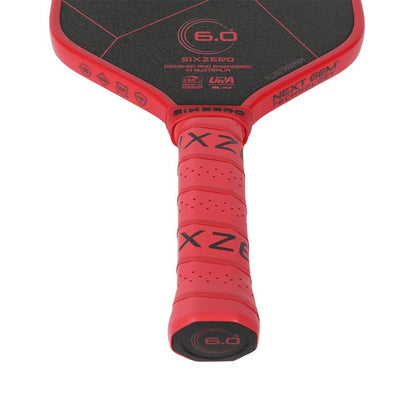 Pickleball Six Zero Ruby Pro Pickleball Paddle Red/Black