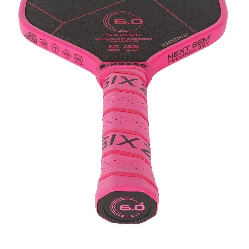 Pickleball Six Zero Ruby Pro Pickleball Paddle Red/Black
