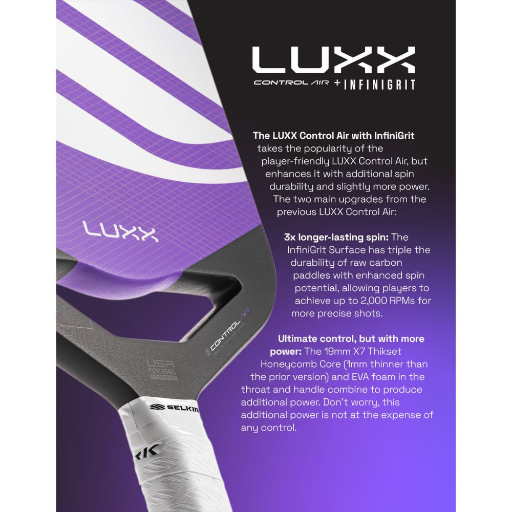 Pickleball Selkirk LUXX Control Air InfiniGrit Epic Pickleball Paddle Everglade