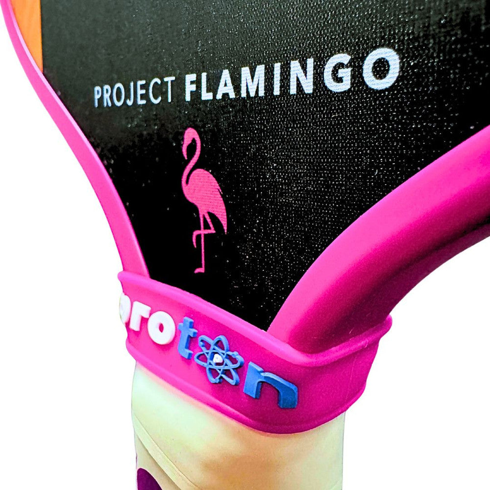 Pickleball Proton Series Three Pickleball Paddle - Project Flamingo Pink/White