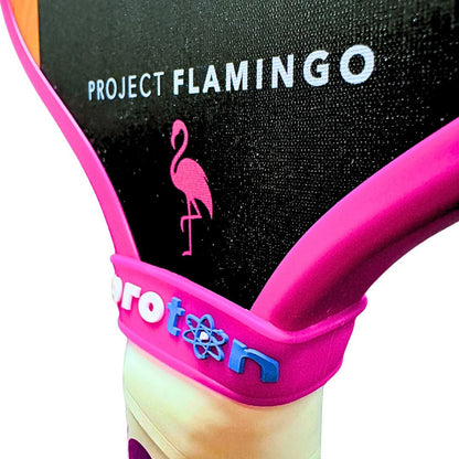 Pickleball Proton Series Three Pickleball Paddle - Project Flamingo Pink/White