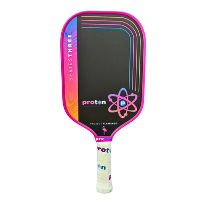Pickleball Proton Series Three Pickleball Paddle - Project Flamingo Pink/White
