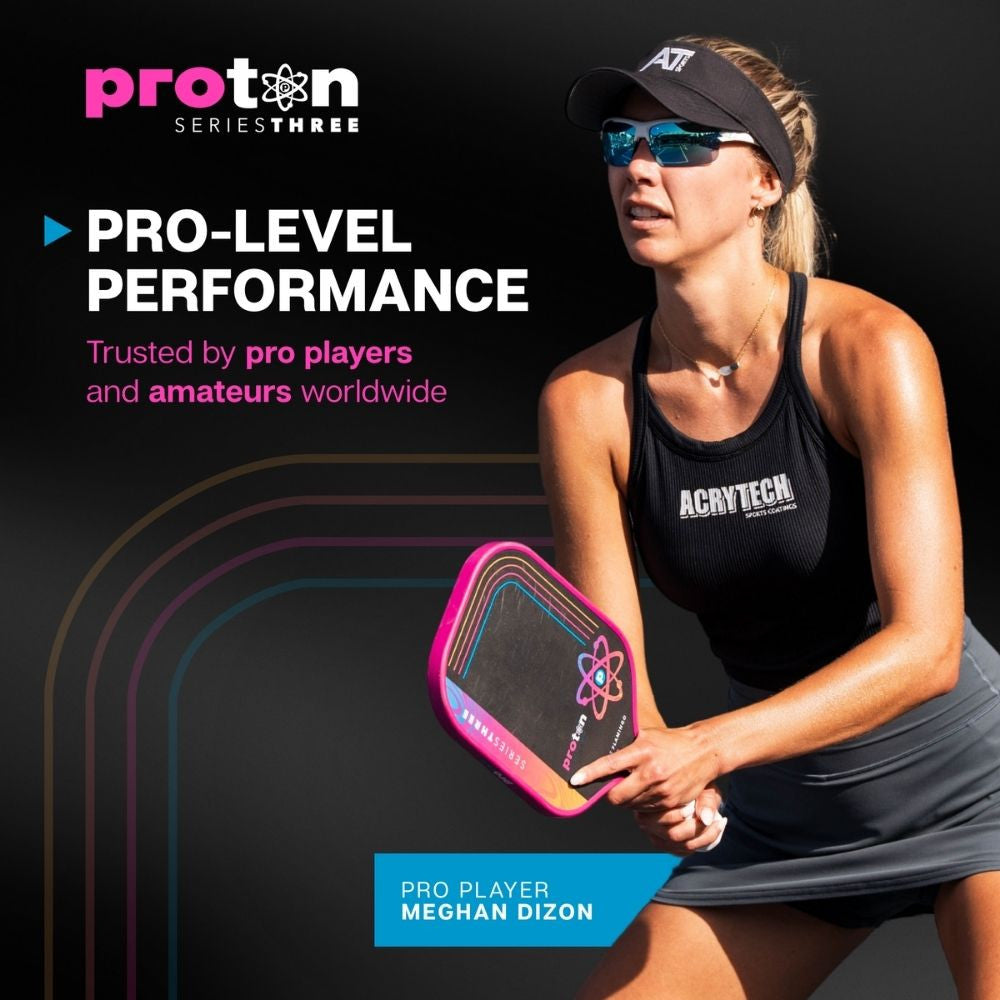 Pickleball Proton Series Three Pickleball Paddle - Project Flamingo Pink/White