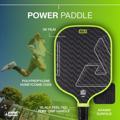 Pickleball JOOLA Scorpeus Double Vision 16mm Pickleball Paddle Green