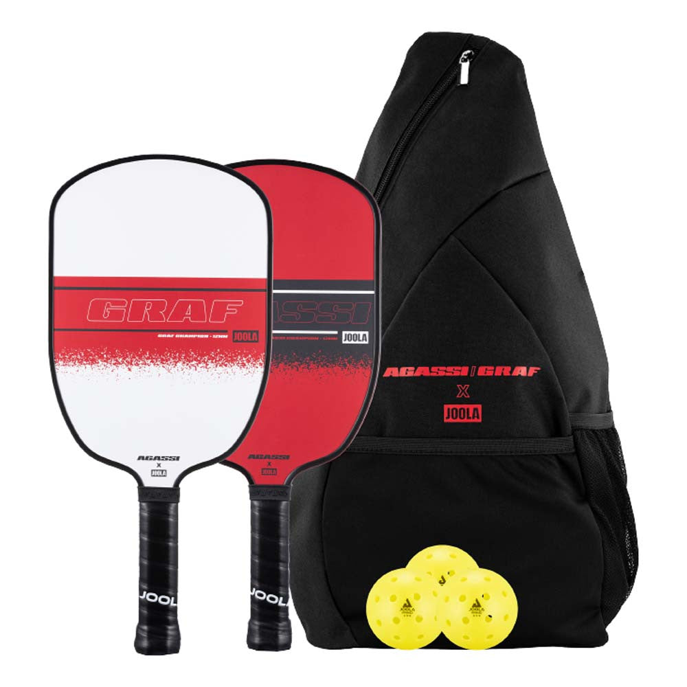 Pickleball JOOLA Agassi / Graf Champion Pickleball Set Red/Black