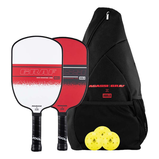 Pickleball JOOLA Agassi / Graf Champion Pickleball Set Red/Black