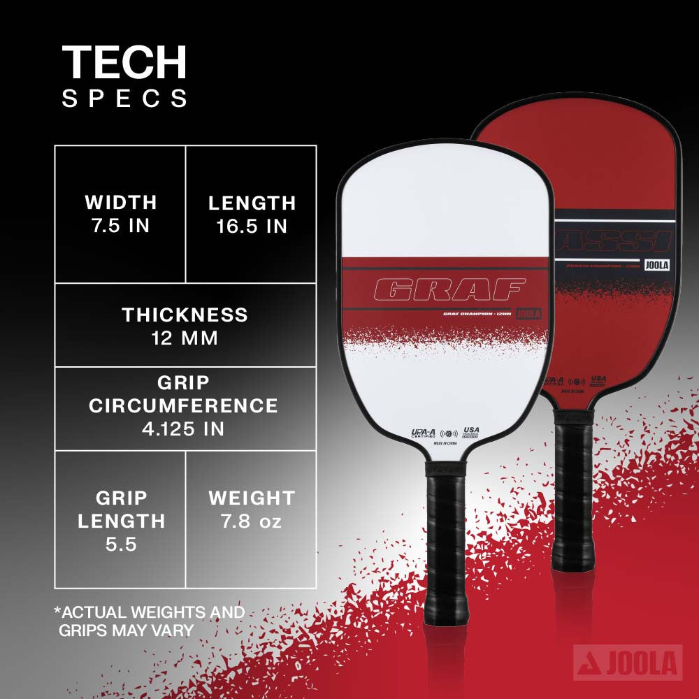 Pickleball JOOLA Agassi / Graf Champion Pickleball Set Red/Black