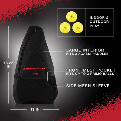 Pickleball JOOLA Agassi / Graf Champion Pickleball Set Red/Black
