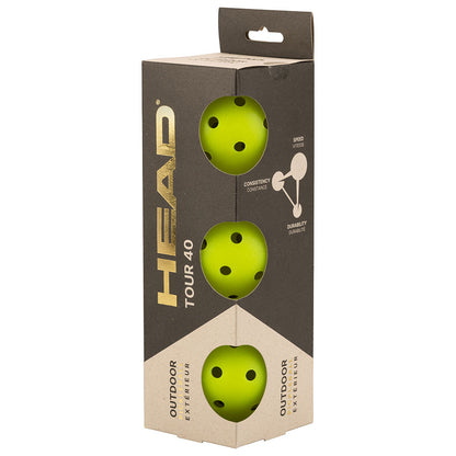 Pickleball HEAD Tour 40 Outdoor Pickleball