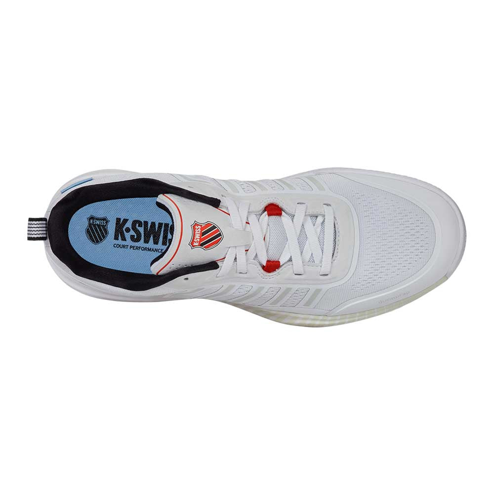 Pickleball K-Swiss Ultra Court Shoe White/Black/Mars Red