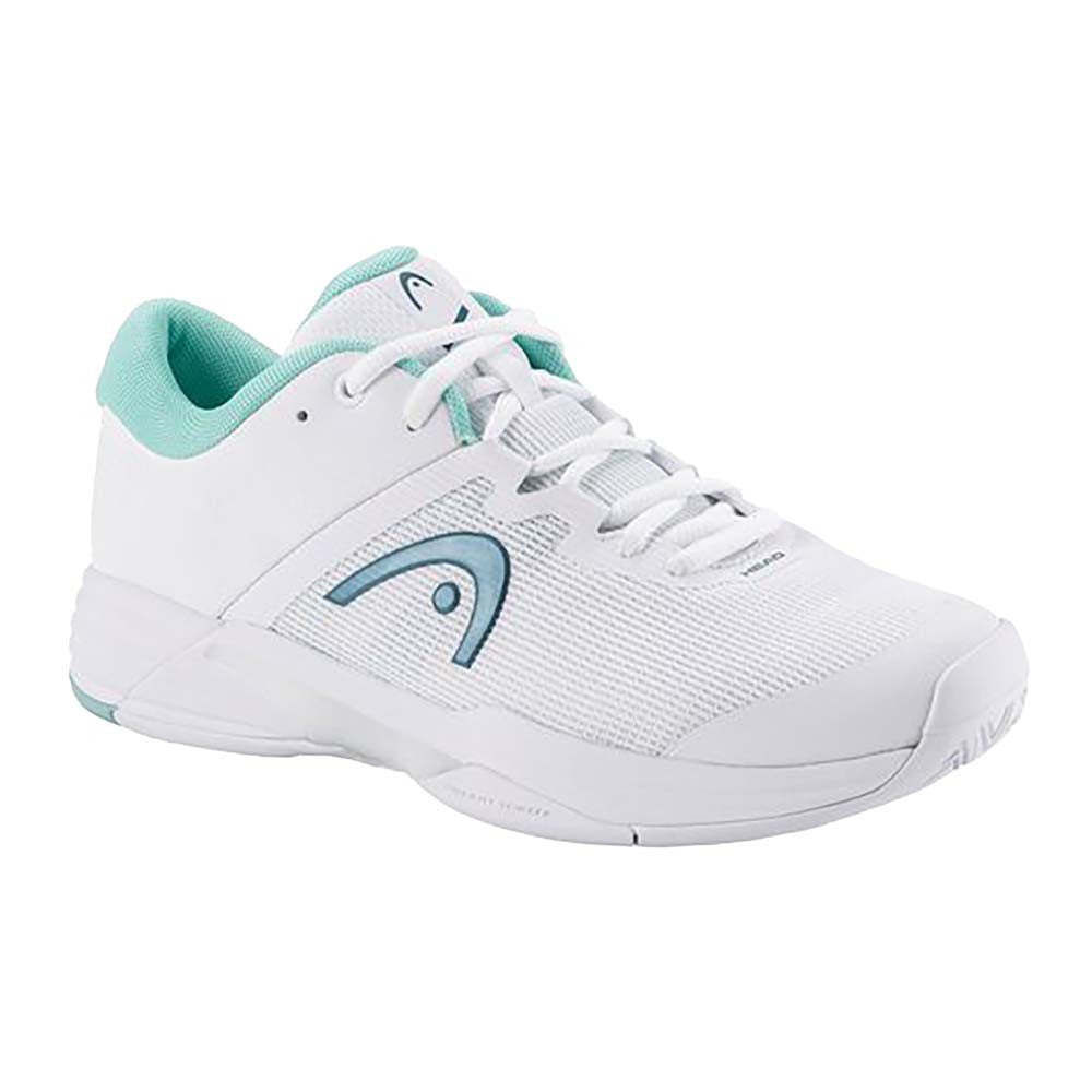 Pickleball HEAD Revolt Evo 2.0 Court Shoe for Women White/Turquoise