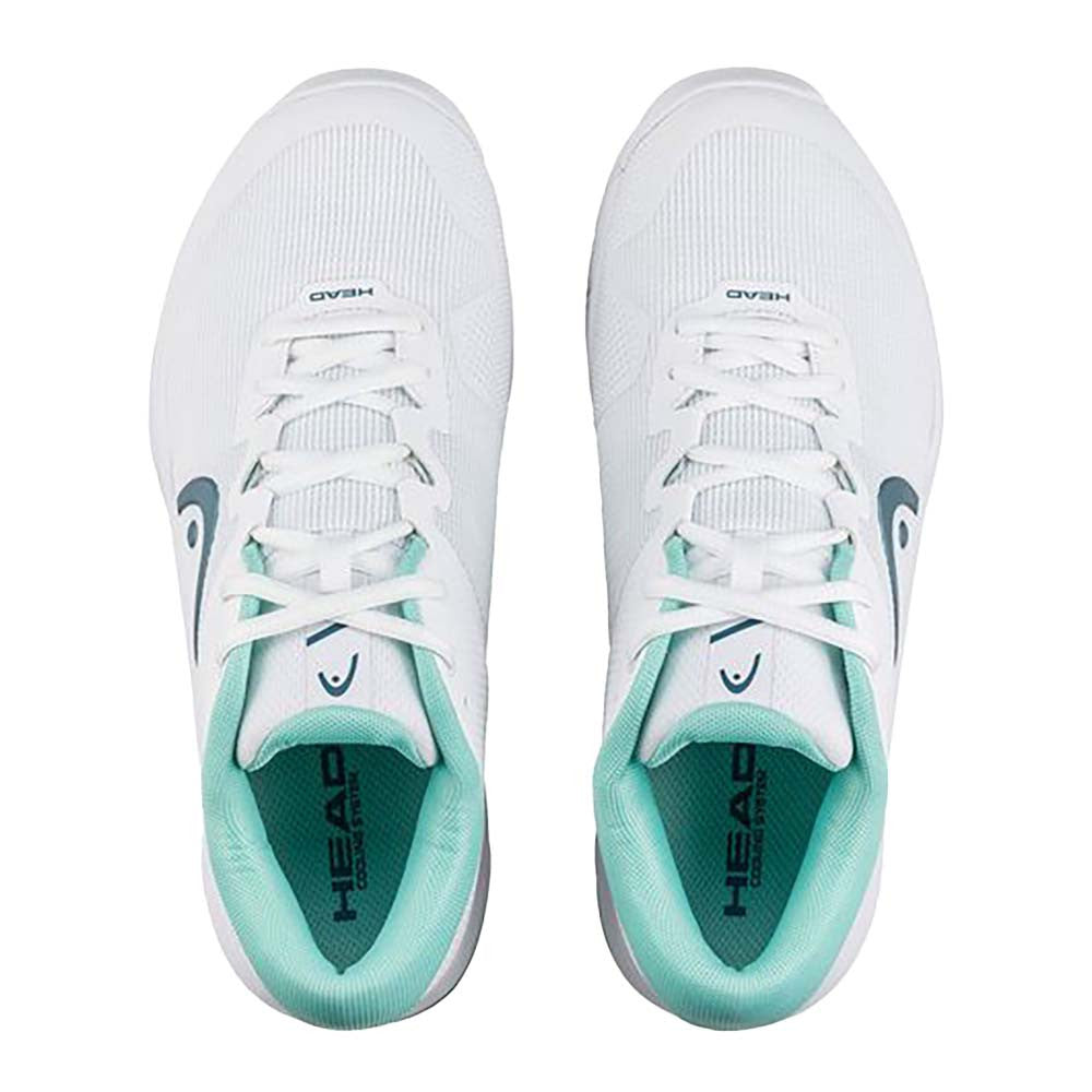 Pickleball HEAD Revolt Evo 2.0 Court Shoe for Women White/Turquoise