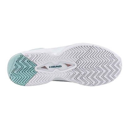 Pickleball HEAD Revolt Evo 2.0 Court Shoe for Women White/Turquoise