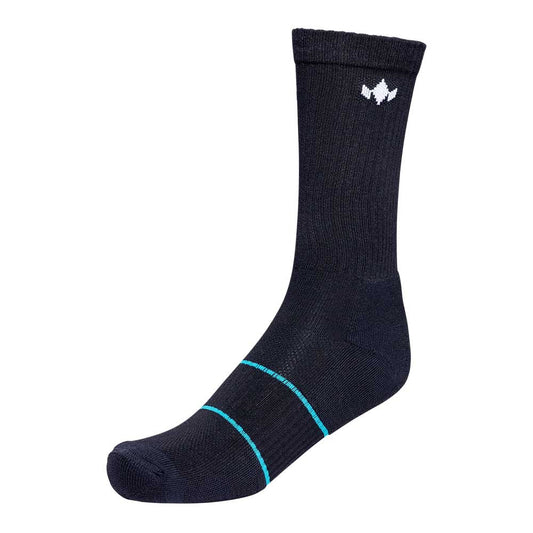 Pickleball Diadem Performance Crew Sock Black