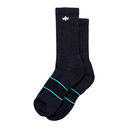 Pickleball Diadem Performance Crew Sock Black