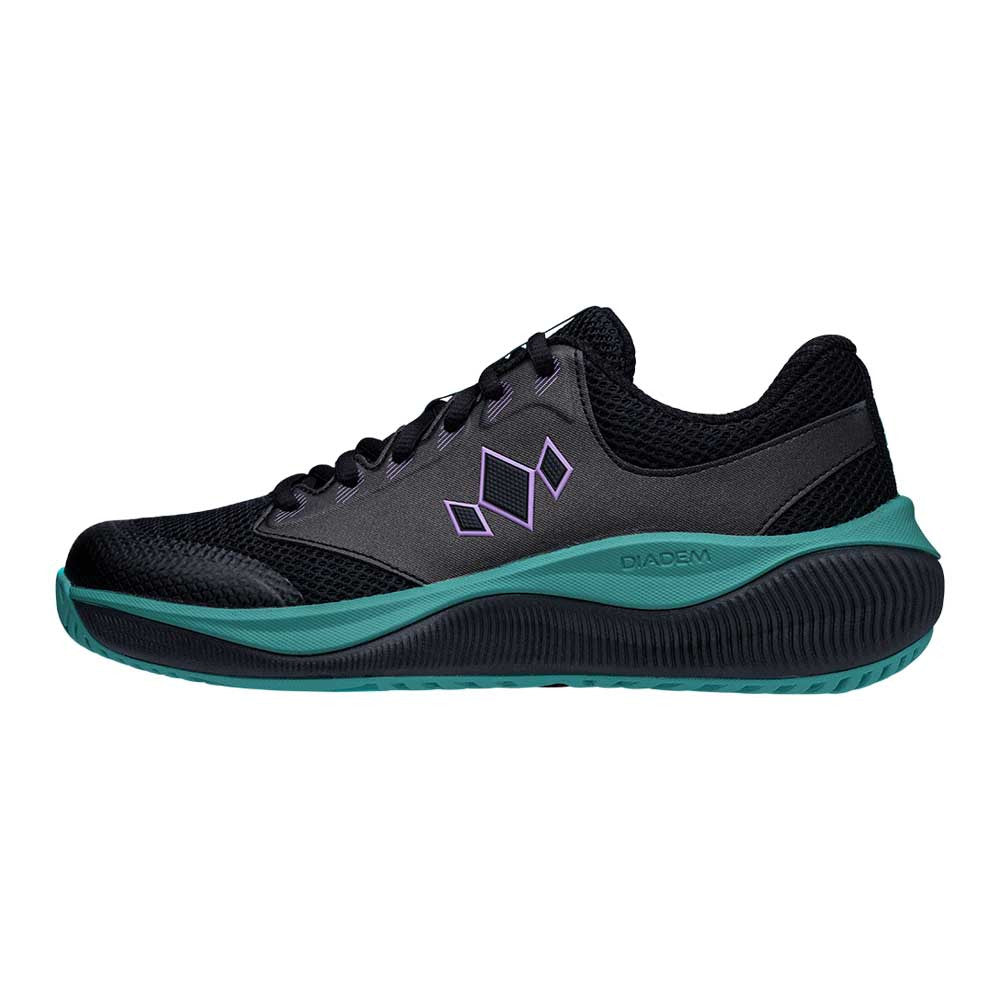 Pickleball Diadem Court Flo Court Shoes -  Unisex Black/Teal