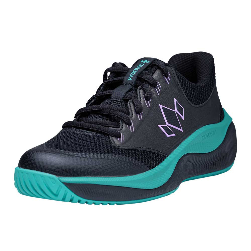 Pickleball Diadem Court Flo Court Shoes -  Unisex Black/Teal