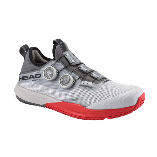 Pickleball HEAD Motion Pro BOA Pickleball Shoe, Light Grey/Red Light Grey/Red
