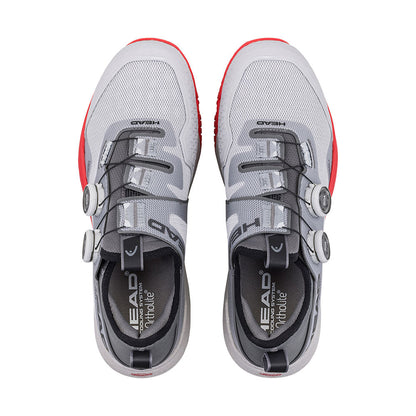 Pickleball HEAD Motion Pro BOA Pickleball Shoe, Light Grey/Red Light Grey/Red