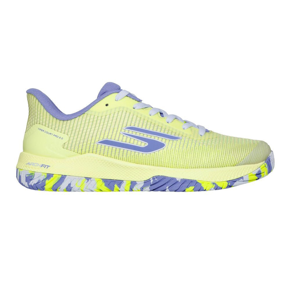 Pickleball Skechers Viper Court Pro 2.0 Lime/Lavender  Shoe Lime/Lavender