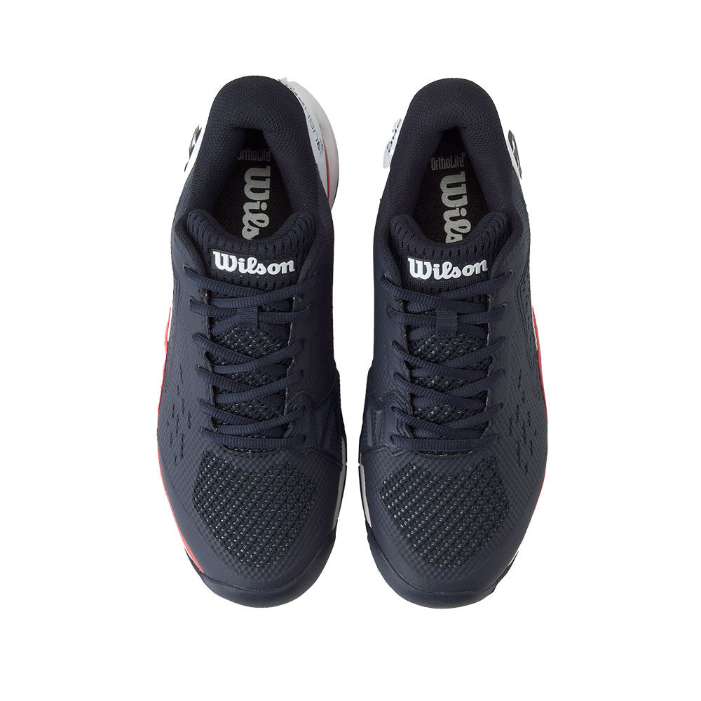 Pickleball Wilson Rush Pro Ace  Pickleball Court Shoe Navy Blazer/White/Wilson Red