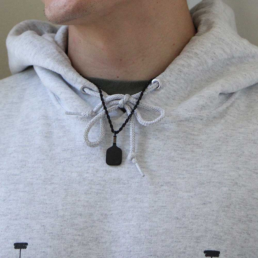 Pickleball The Dainty Dinker The Put Away Pickleball Necklace Black