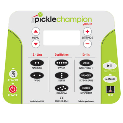 Pickleball The Pickle Champion Ball Machine by Lobster