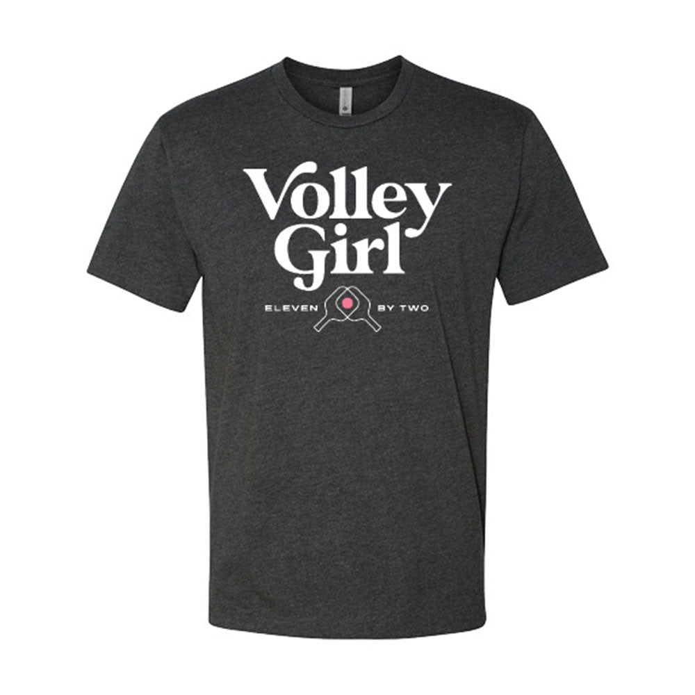 Pickleball ZER002 Volley Girl T-Shirt - Unisex Charcoal