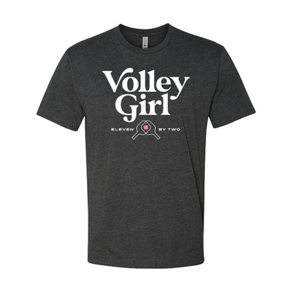 Pickleball ZER002 Volley Girl T-Shirt - Unisex Charcoal