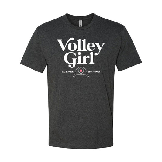 Pickleball ZER002 Volley Girl T-Shirt - Unisex Charcoal