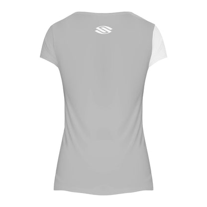 Pickleball Selkirk Legacy Line Short Sleeve V-Neck Shirt Gray