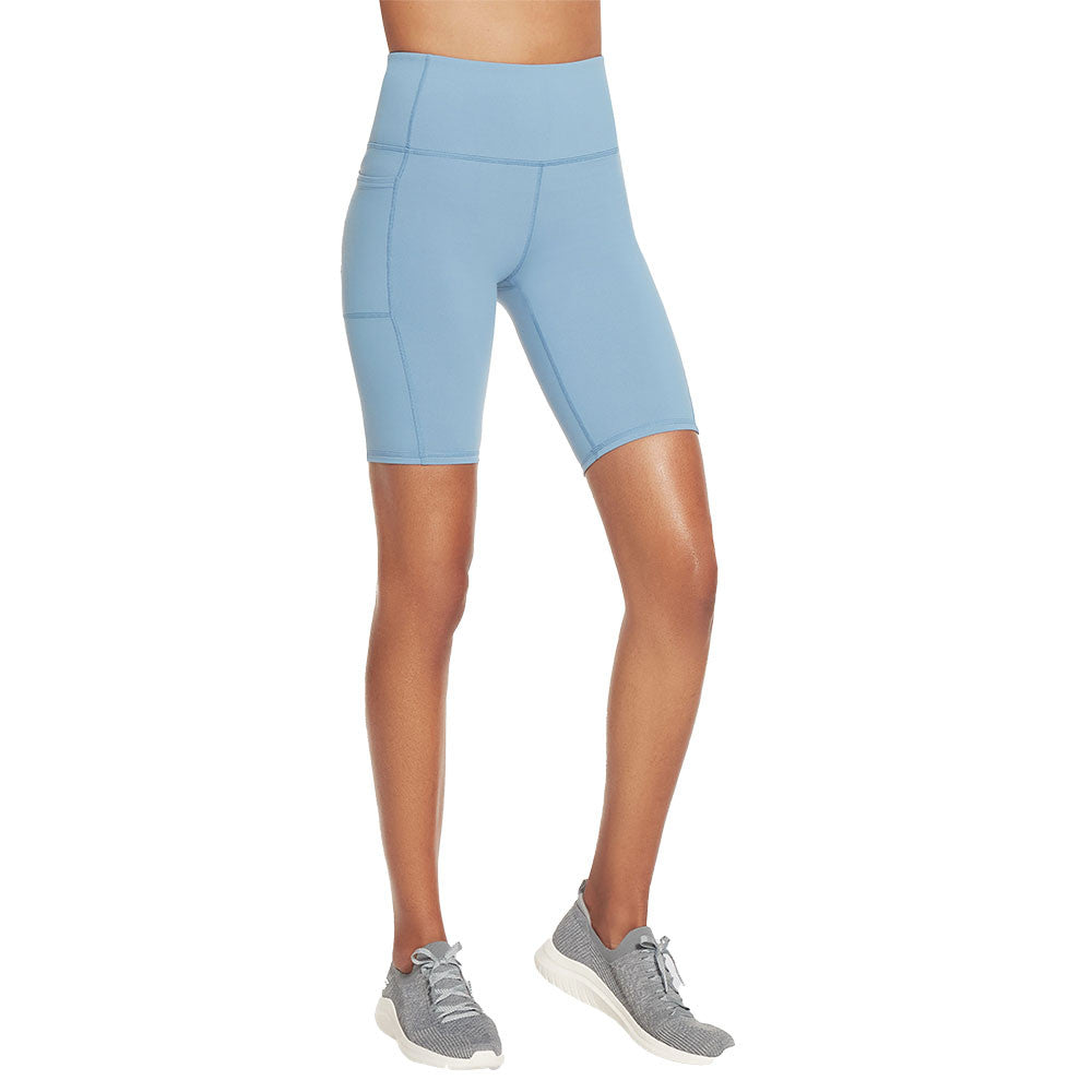 Pickleball Skechers GO WALK Wear High-Waisted 10" Bike Shorts Charcoal Grey