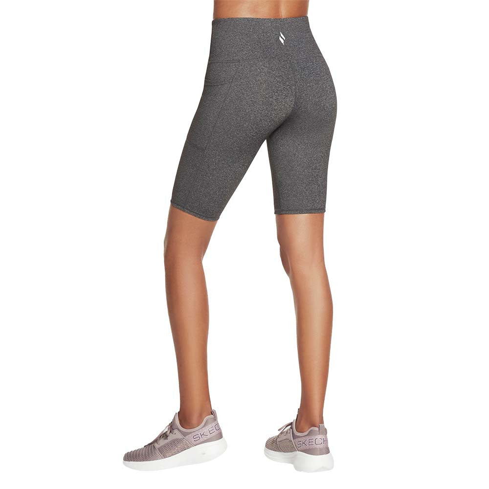 Pickleball Skechers GO WALK Wear High-Waisted 10" Bike Shorts Charcoal Grey