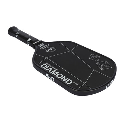 Pickleball Six Zero Double Black Diamond Elongated Pickleball Paddle Black