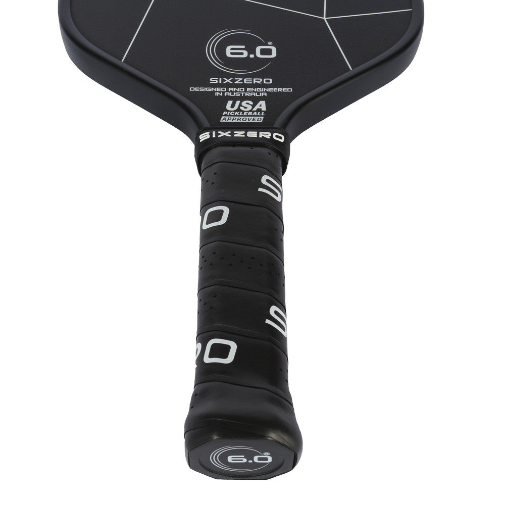 Pickleball Six Zero Double Black Diamond Elongated Pickleball Paddle Black