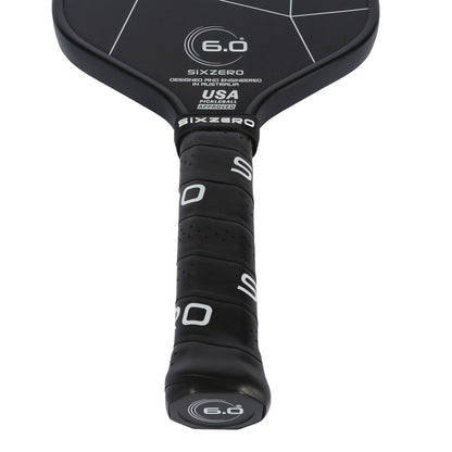 Pickleball Six Zero Double Black Diamond Elongated Pickleball Paddle Black
