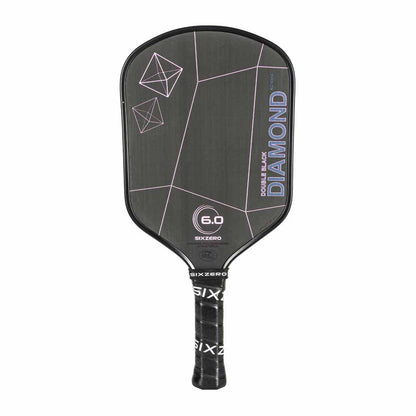 Pickleball Six Zero Double Black Diamond Control 16mm Paddle Black