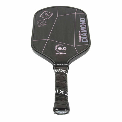 Pickleball Six Zero Double Black Diamond Control 16mm Paddle Black