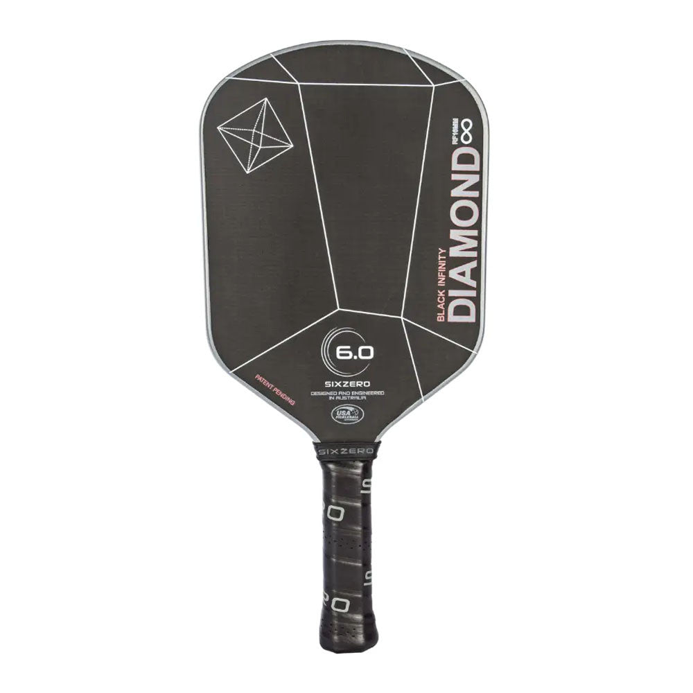 Pickleball Six Zero Infinity Edgeless Black Diamond Power Pickleball Paddle