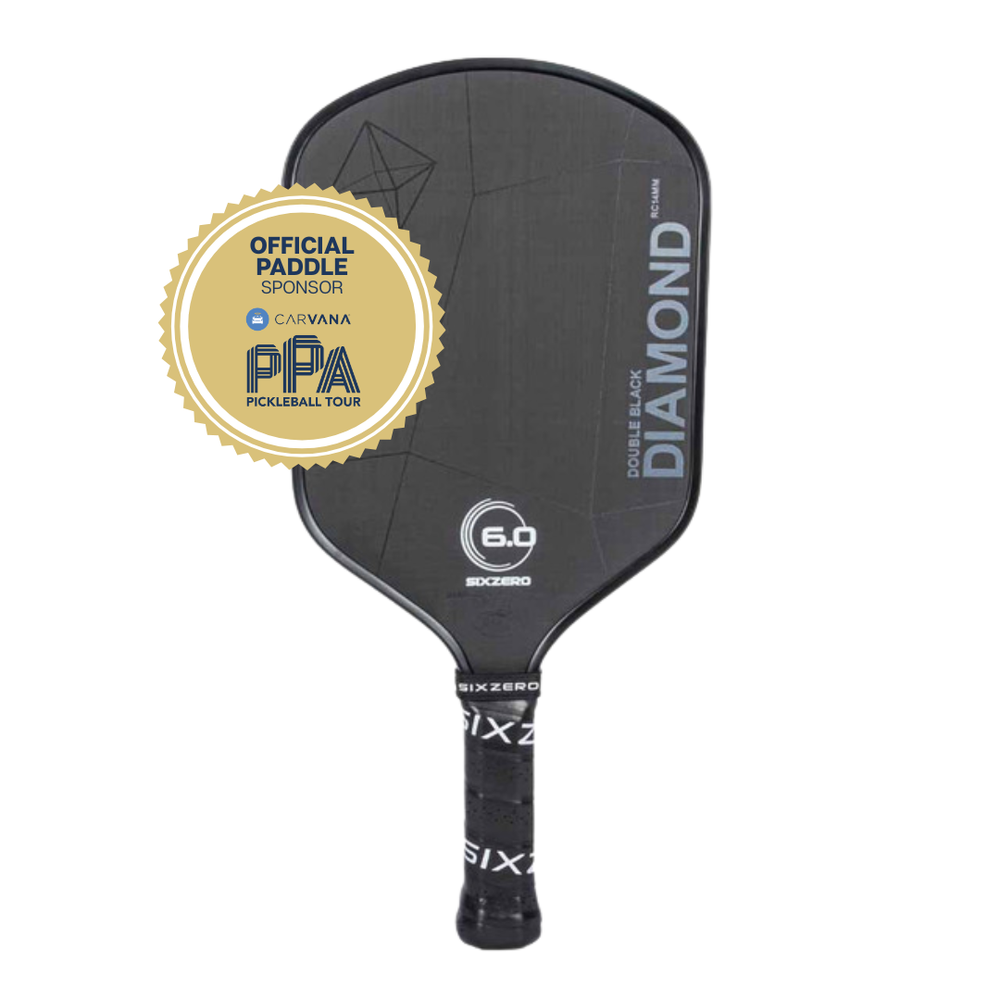 Pickleball Six Zero Double Black Diamond Control 14mm Black