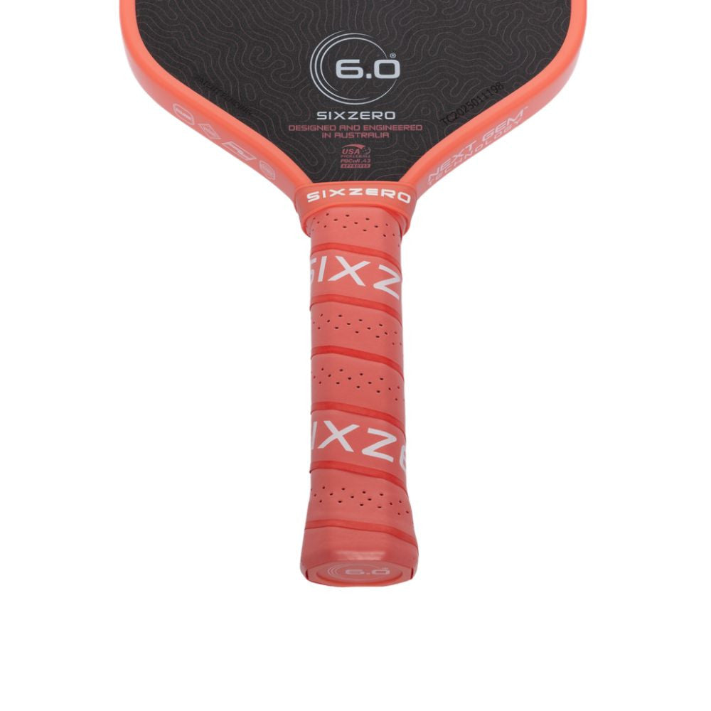 Pickleball Six Zero Coral 16mm Elongated Pickleball Paddle Pink