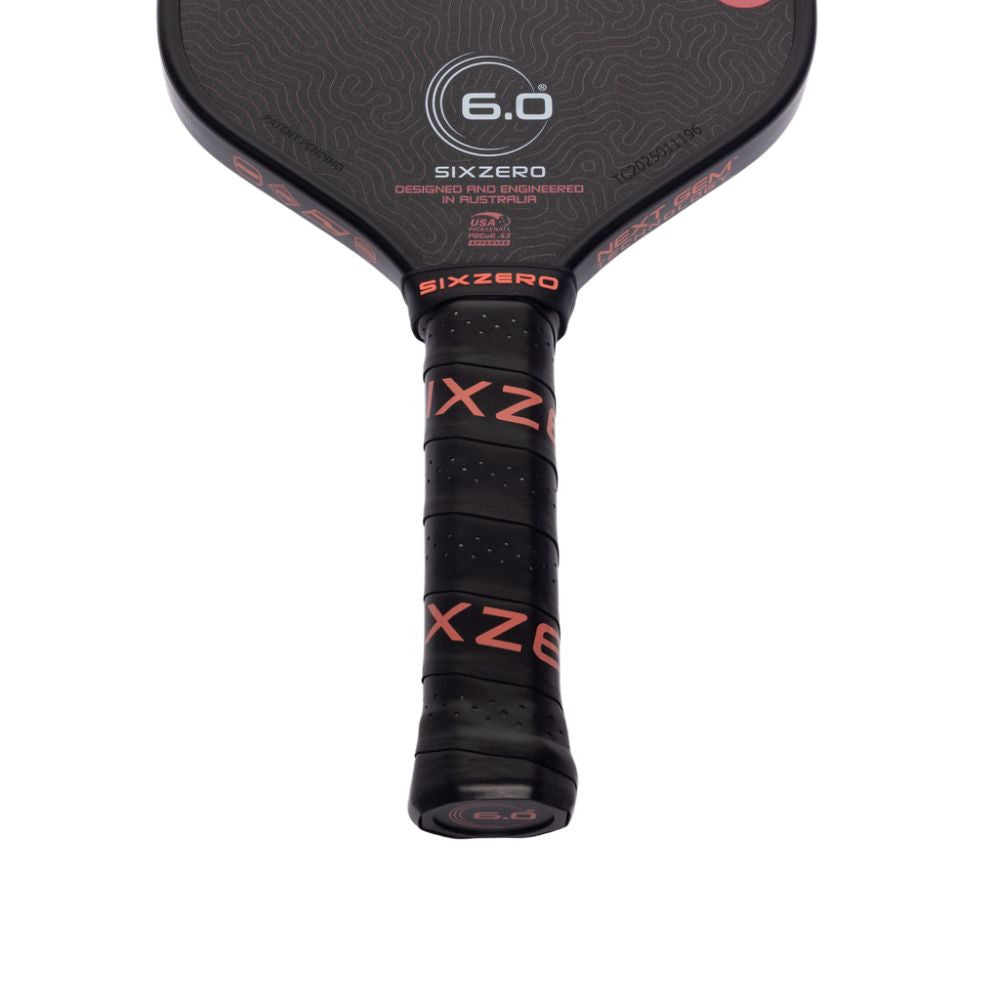 Pickleball Six Zero Coral 16mm Elongated Pickleball Paddle Pink