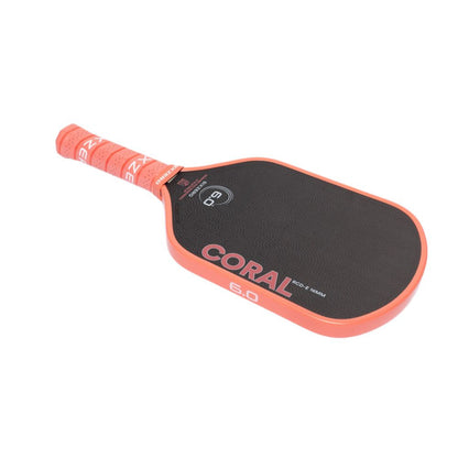 Pickleball Six Zero Coral 16mm Elongated Pickleball Paddle Pink