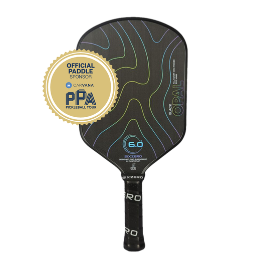 Pickleball Six Zero Black Opal Pickleball Paddle Black