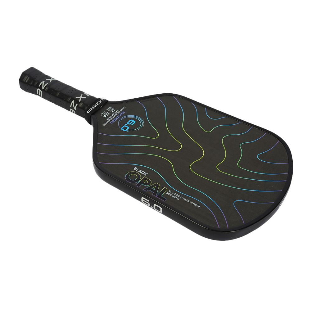 Pickleball Six Zero Black Opal Pickleball Paddle Black