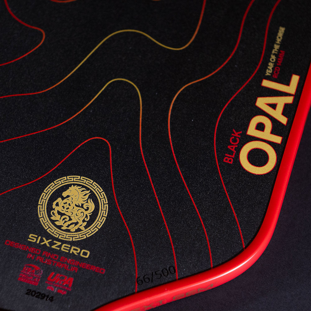 Pickleball Six Zero Black Opal Pickleball Paddle Black
