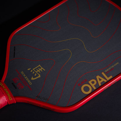 Pickleball Six Zero Black Opal Pickleball Paddle Black