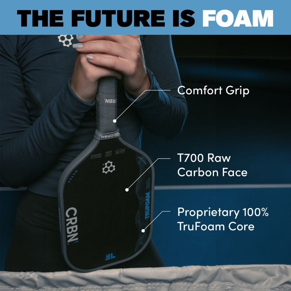 Pickleball CRBN TruFoam Waves 4 Hybrid Pickleball Paddle