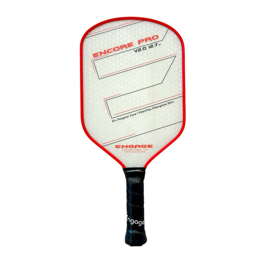 Pickleball Engage Encore Pro V2.0 12.7mm Pickleball Paddle Crimson Red